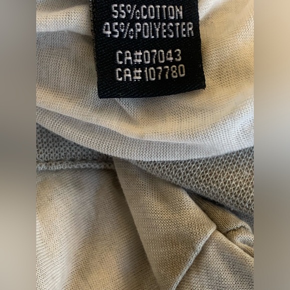 lightweight semi-sheer Gray cardigan Button jacket Top Women’s XL pockets - Picture 6 of 9